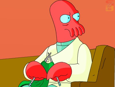 zoidberg knitting